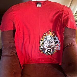 Vintage Jnco 8 ball Dice & Cards With Flame Sleeve